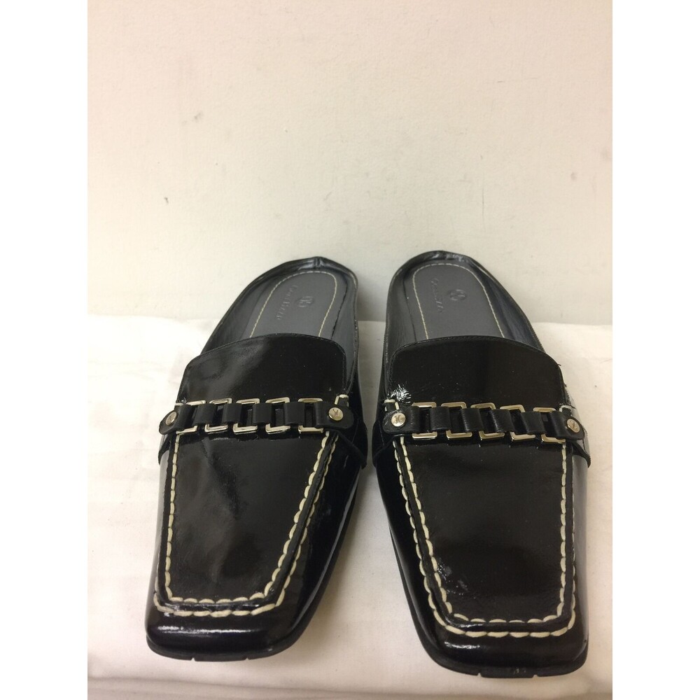 Cole Haan Black Leather Slip-on Flats 9.5B